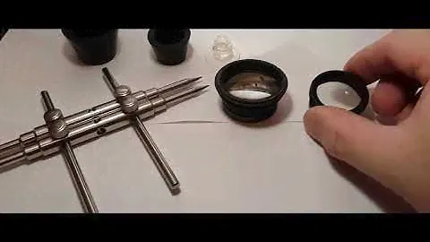 Using a lens wrench and lens handling
