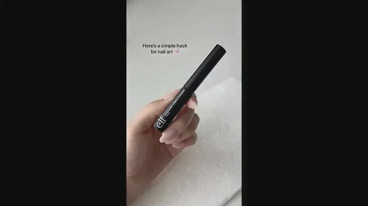 Nail Art Hack with Old Eyeliner Brush