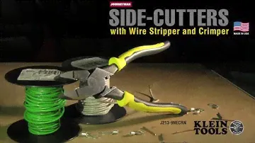 Klein Journeyman high leverage side-cutters w/ wire stripper and crimper - Made in USA