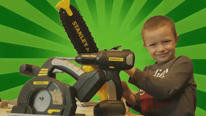 STANLEY Jr. Toys | Chainsaw, Circular Saw, Power Drill | Kids Play by Brothers r Us!